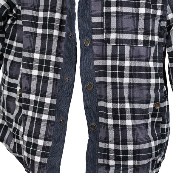 Zaitun Men’s Plaid Sherpa Lined Flannel Jacket Snap Button Winter Coat S - Picture 4 of 11